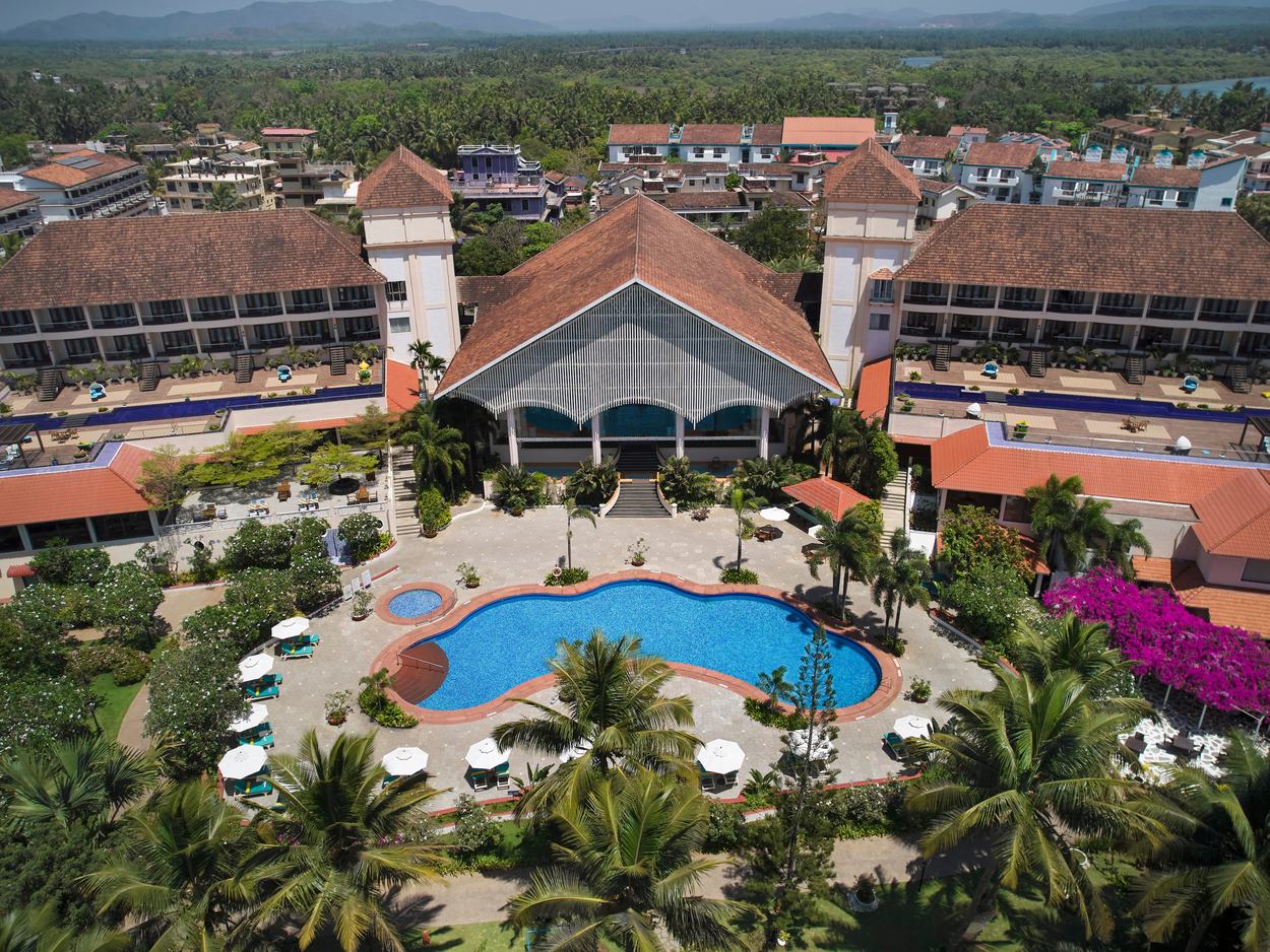 Radisson Blu Goa resort surrounded by palms